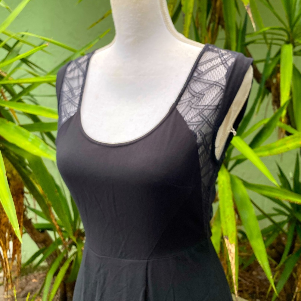 Urban Outfitters Lace Back Black Dress
